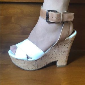 Marc Fischer cork wedge heel